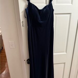 Jenny Yoo Midnight Blue Maxi Dress